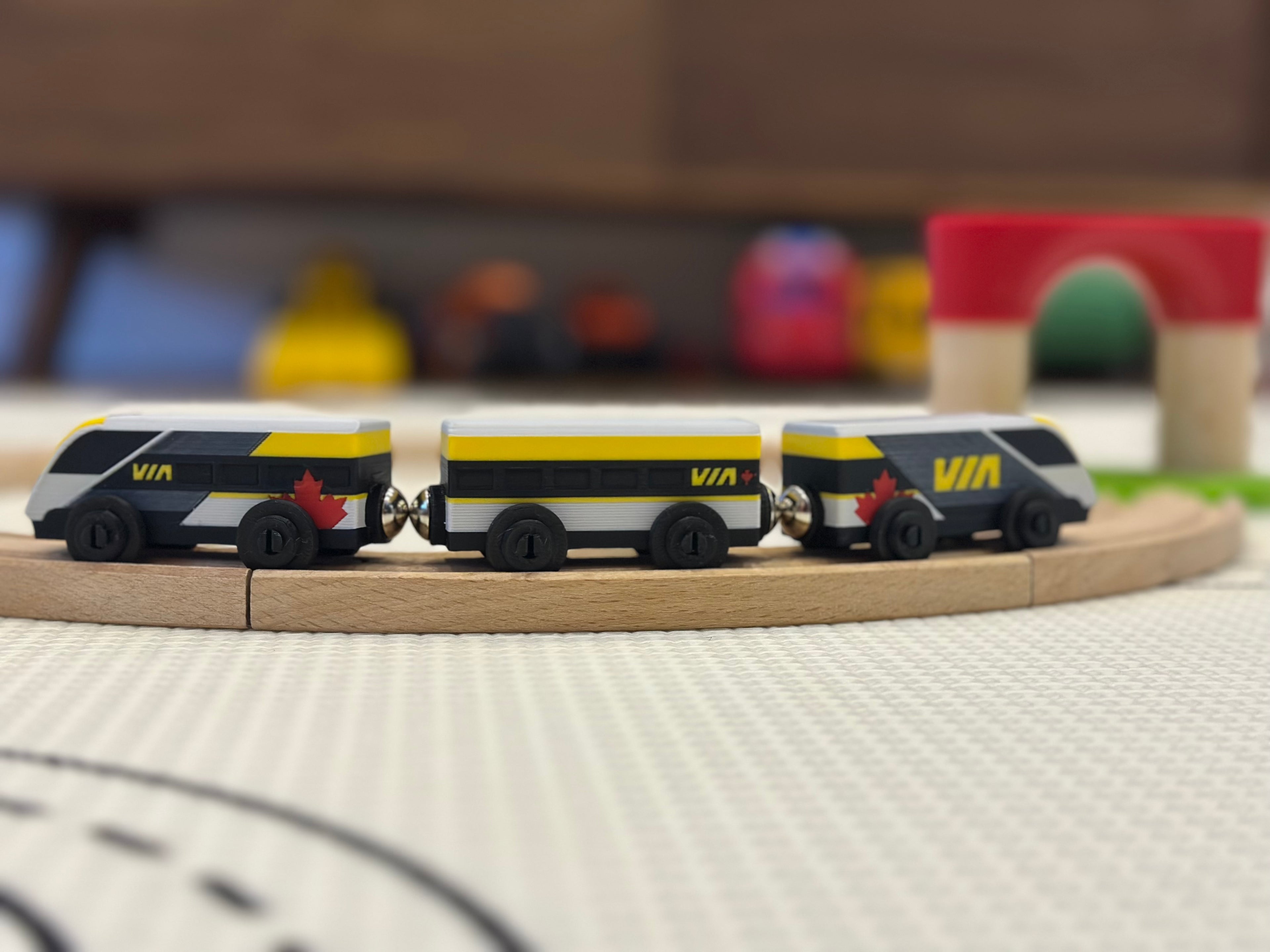 VIA Rail Train Toy — Brio & IKEA LILLABO Compatible