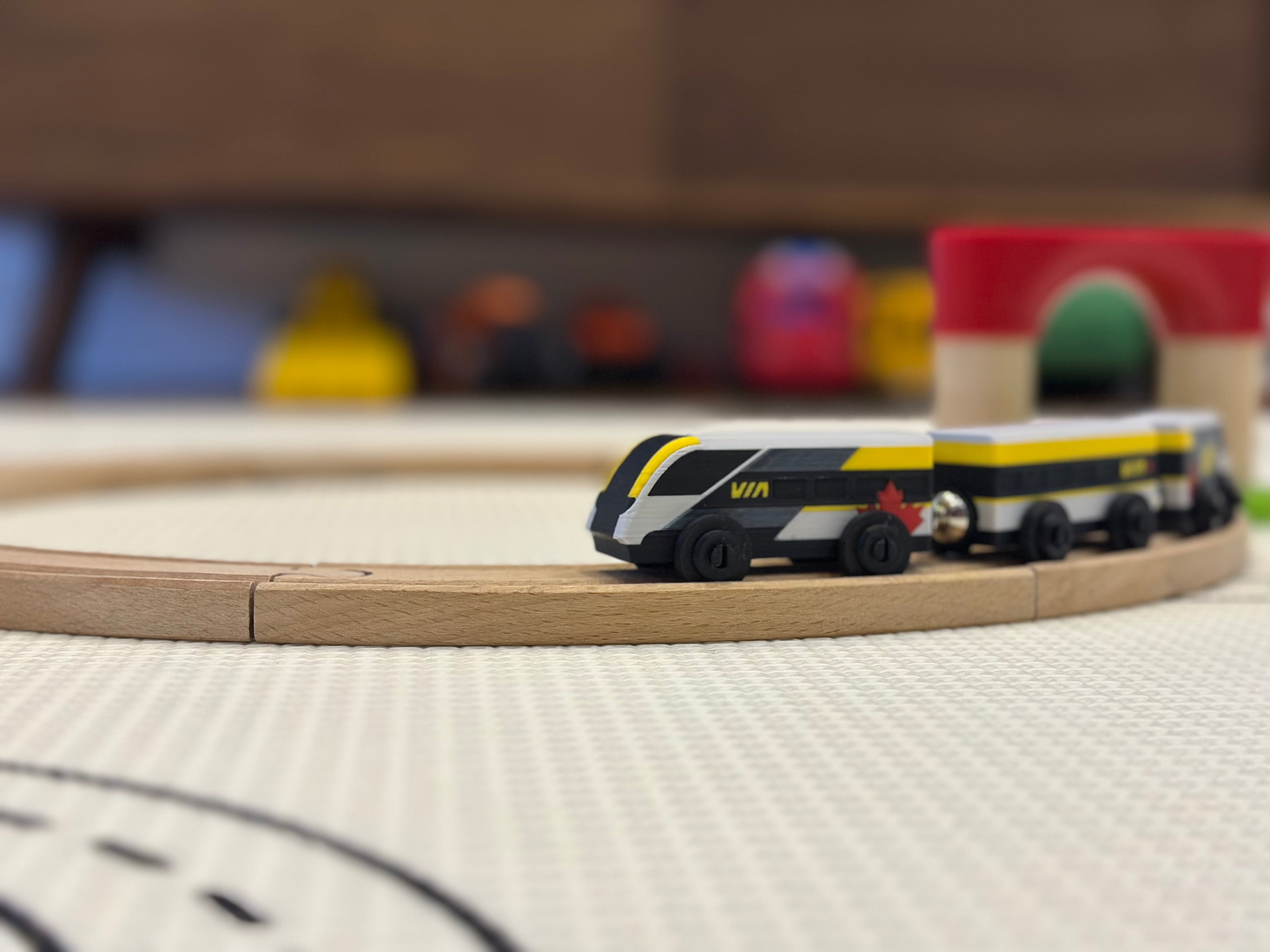VIA Rail Train Toy — Brio & IKEA LILLABO Compatible