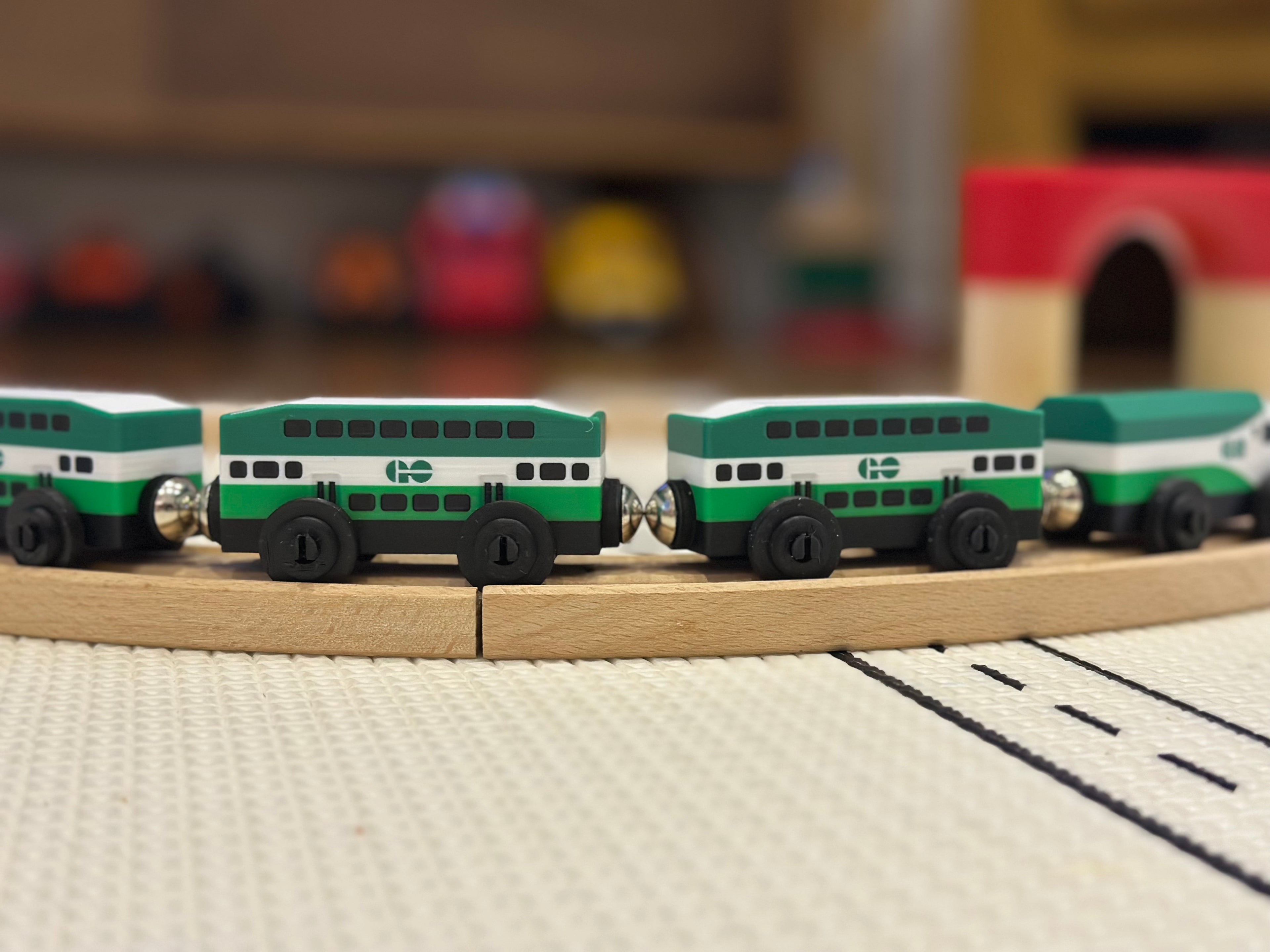 GO Train Toy — Brio & IKEA LILLABO Compatible