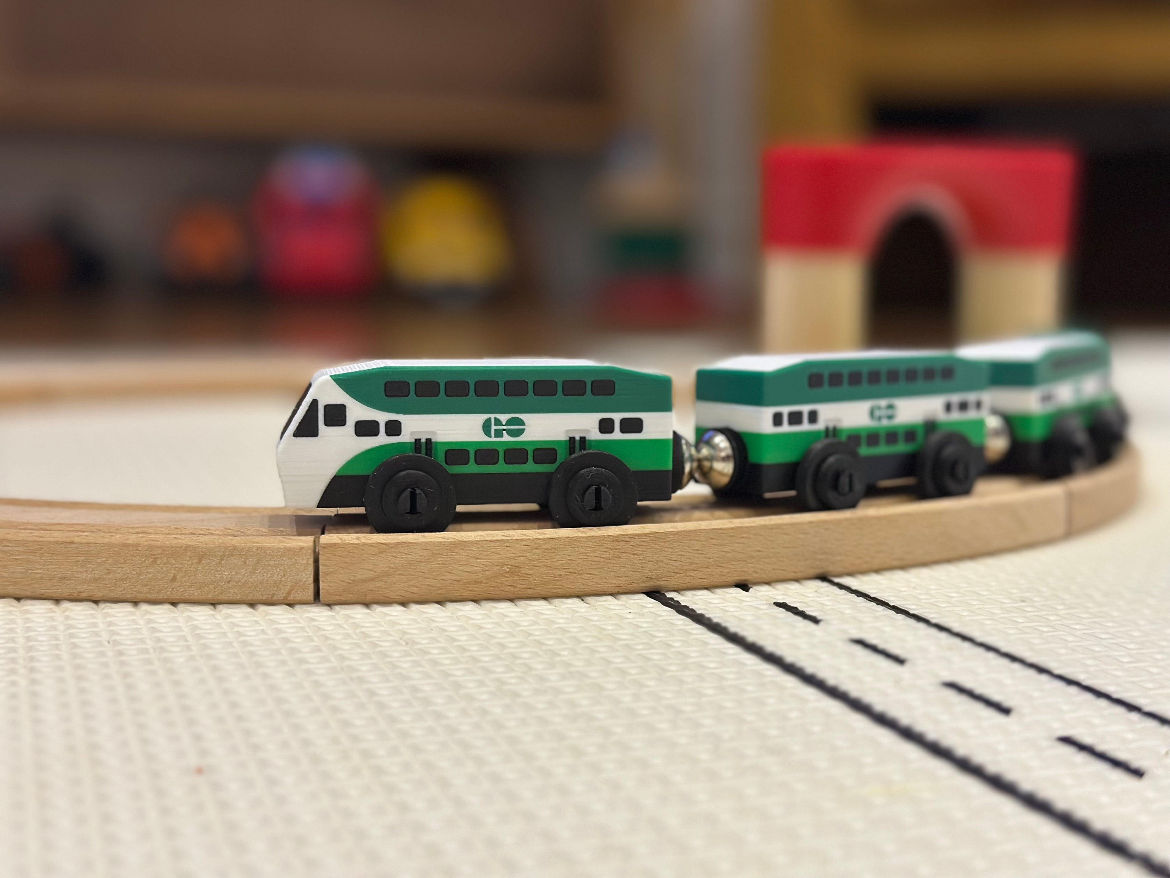 GO Train Toy — Brio & IKEA LILLABO Compatible