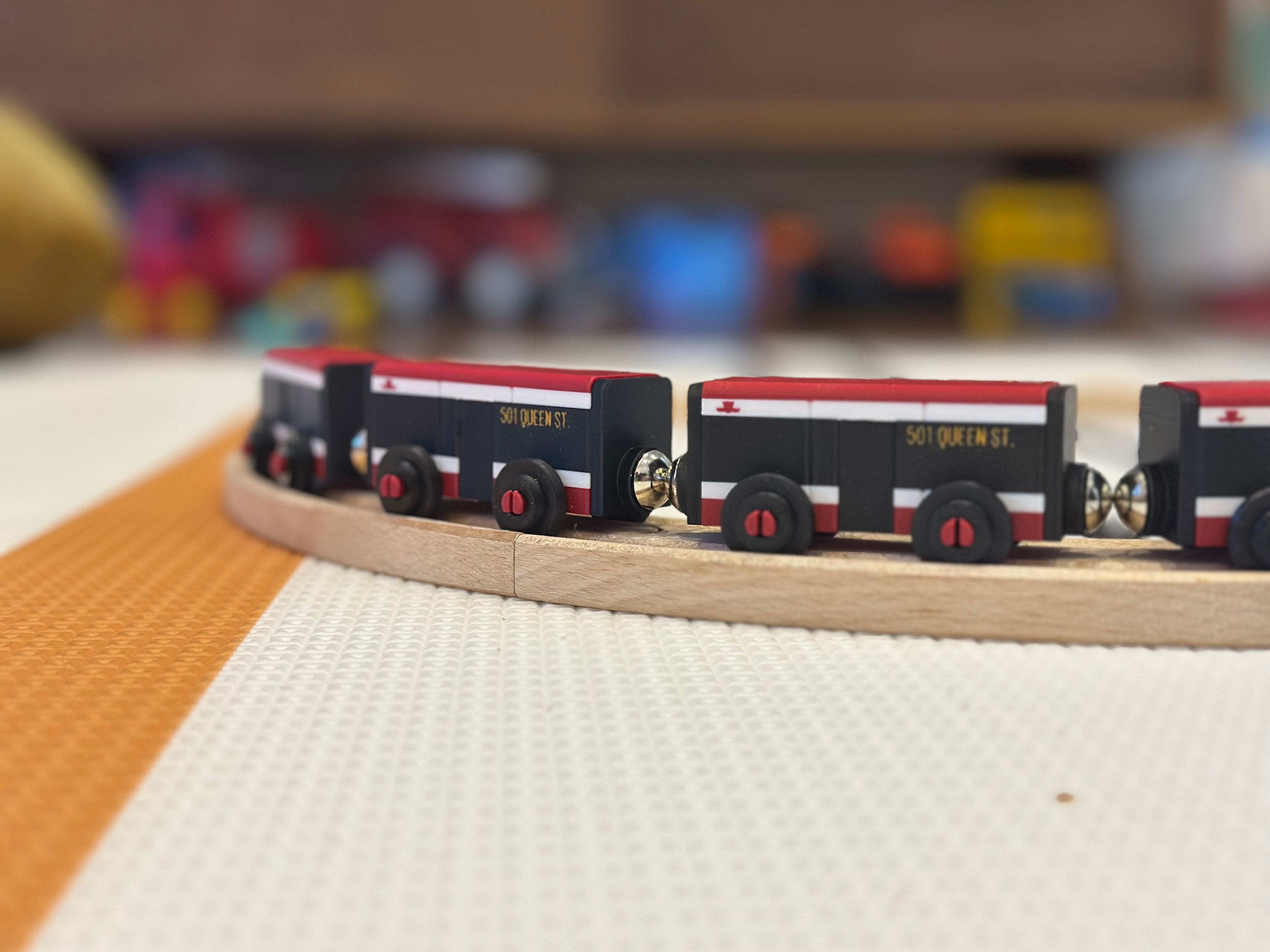 TTC Flexity Streetcar Toy — Brio & IKEA LILLABO Compatible