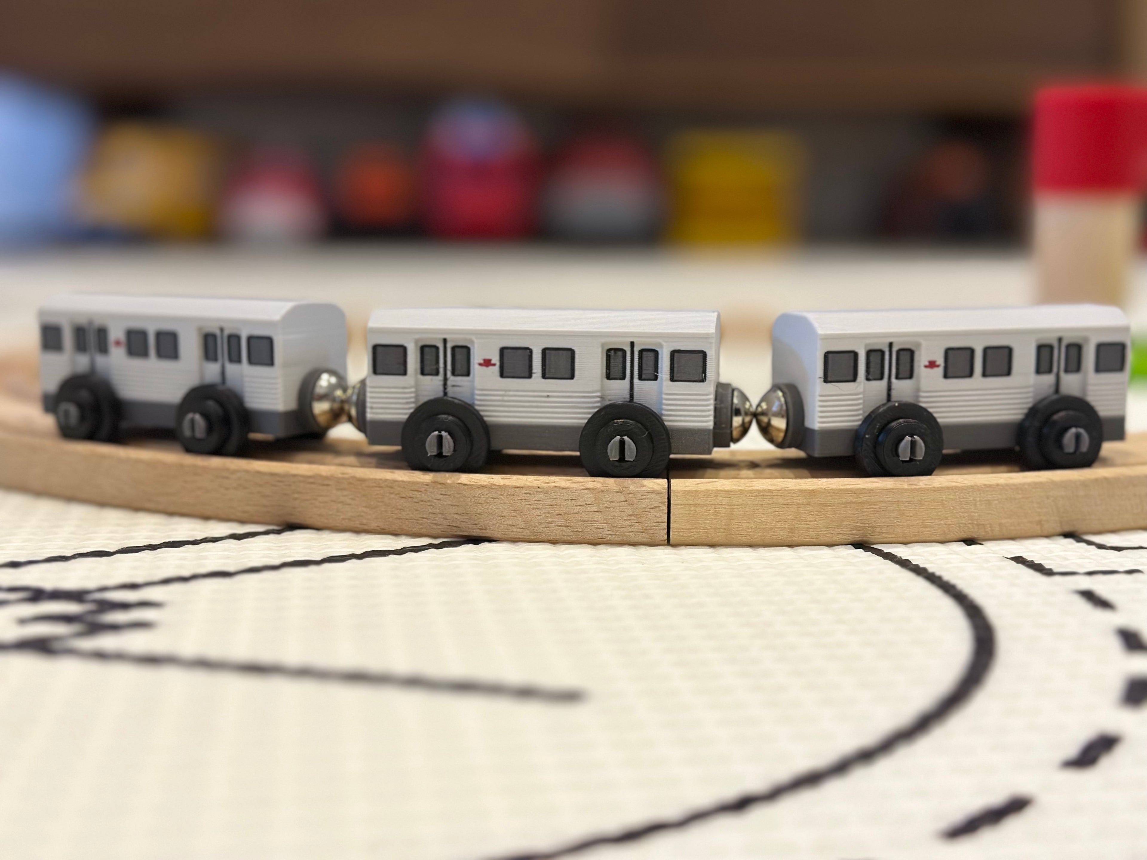 TTC T1 Subway Car Toy — Brio & IKEA LILLABO Compatible