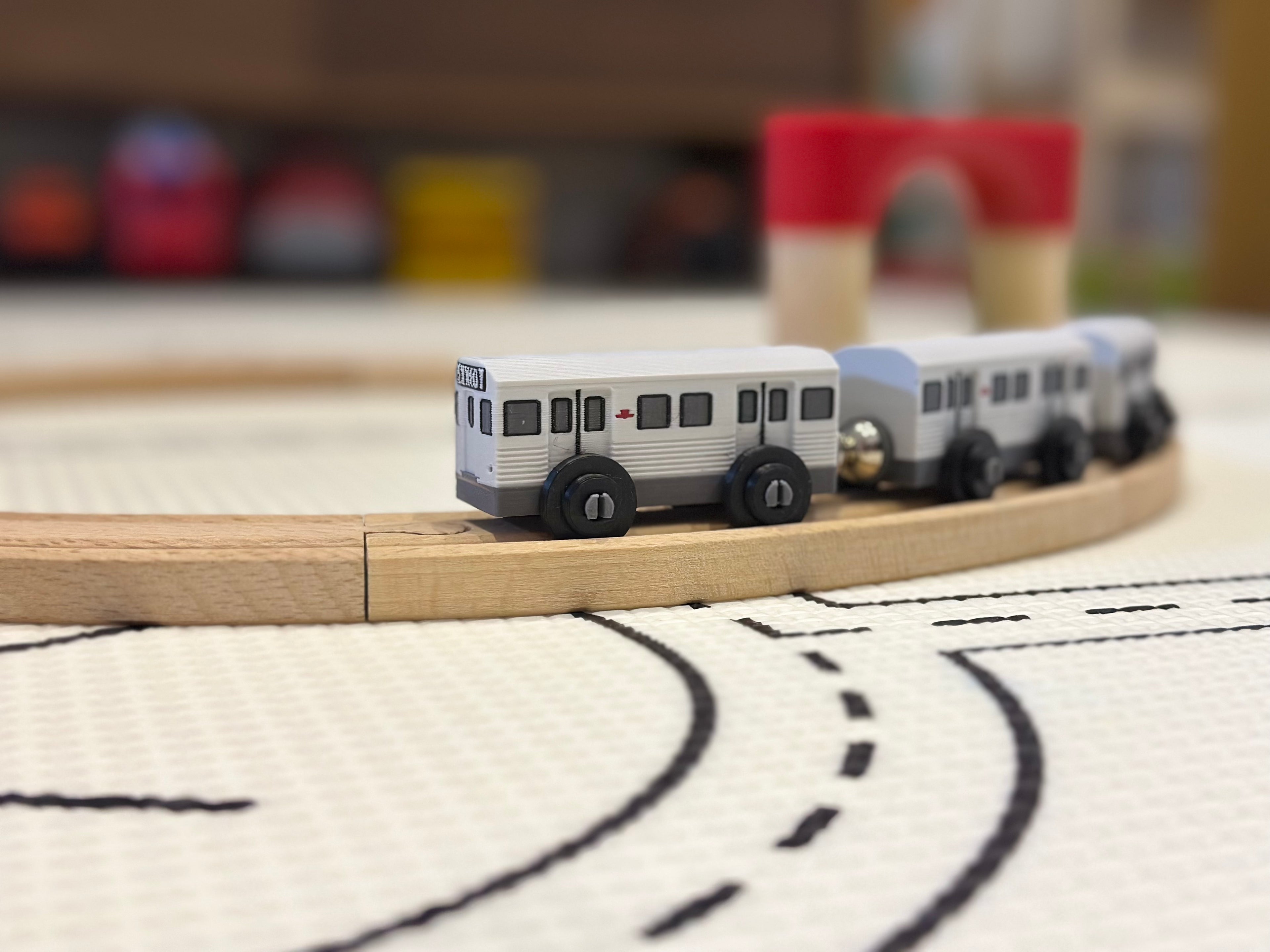 TTC T1 Subway Car Toy — Brio & IKEA LILLABO Compatible