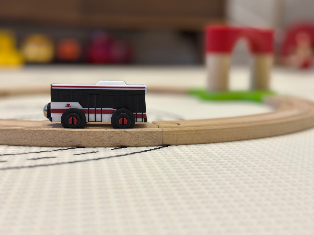 TTC Orion VII Bus Toy — Brio & IKEA LILLABO Compatible