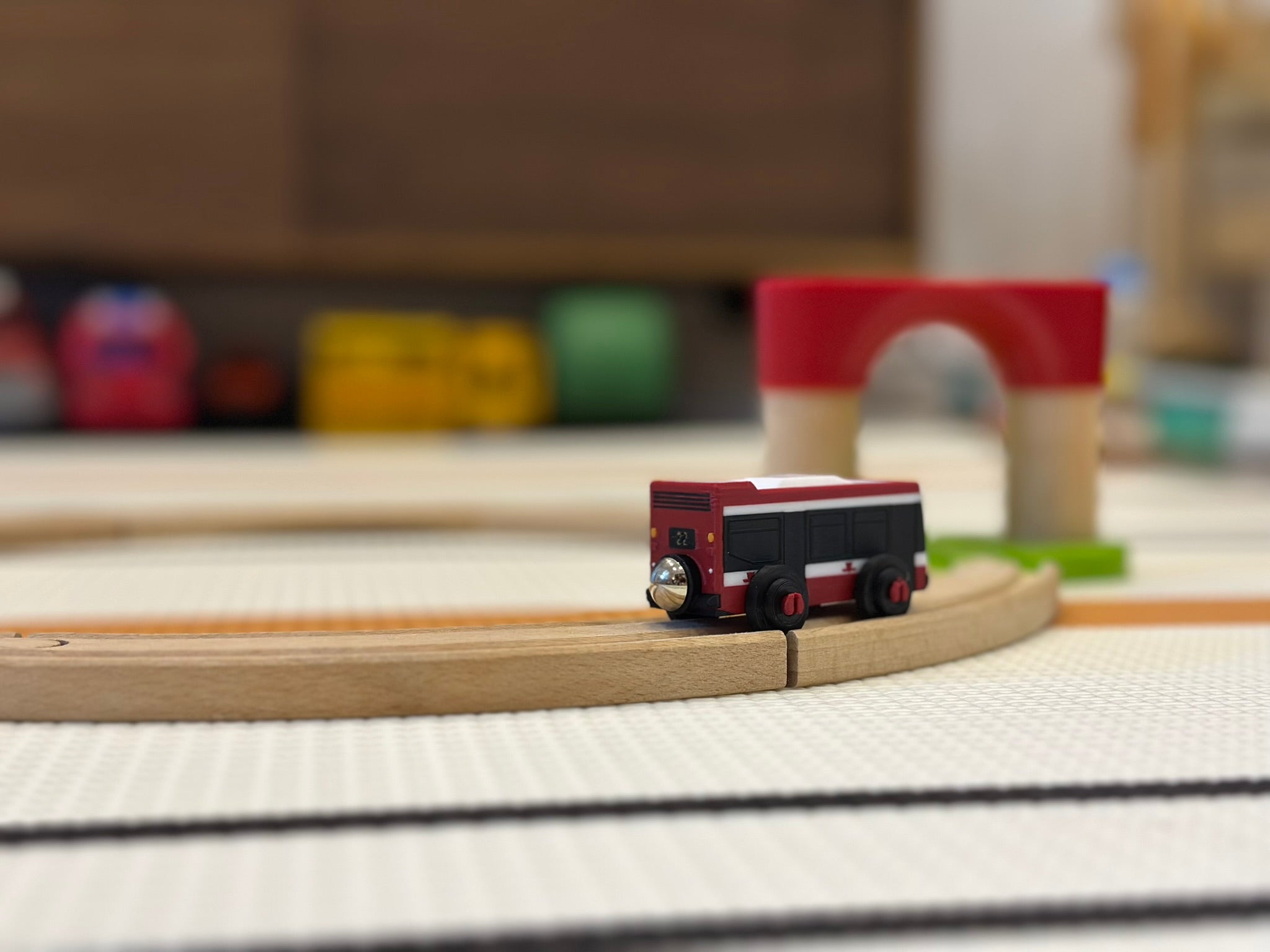 TTC NOVA LFS Bus Toy — Brio & IKEA LILLABO Compatible