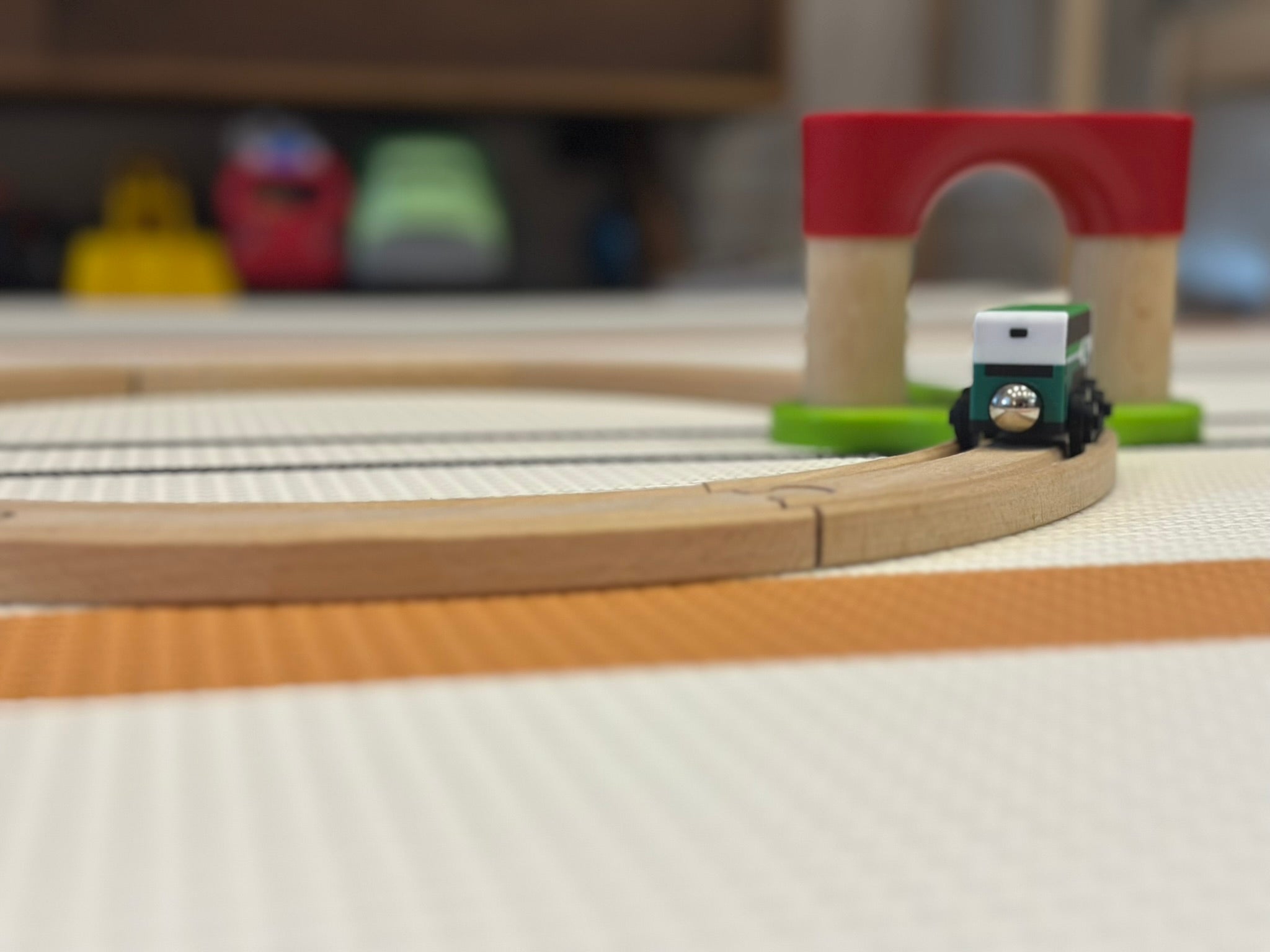 GO Double Decker Bus Toy — Brio & IKEA LILLABO Compatible