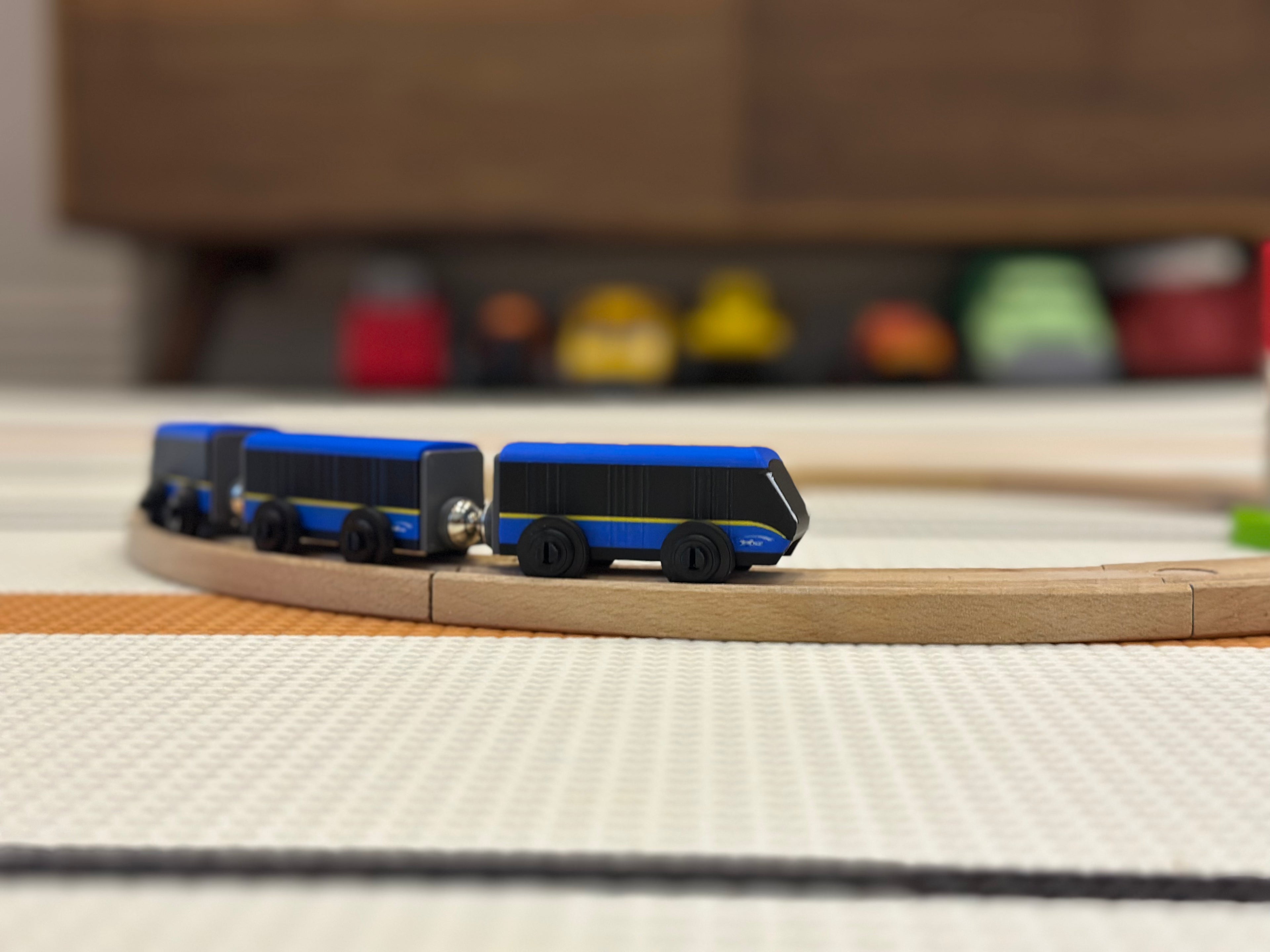 Translink SkyTrain Mark V Toy Train — Brio & IKEA LILLABO Compatible