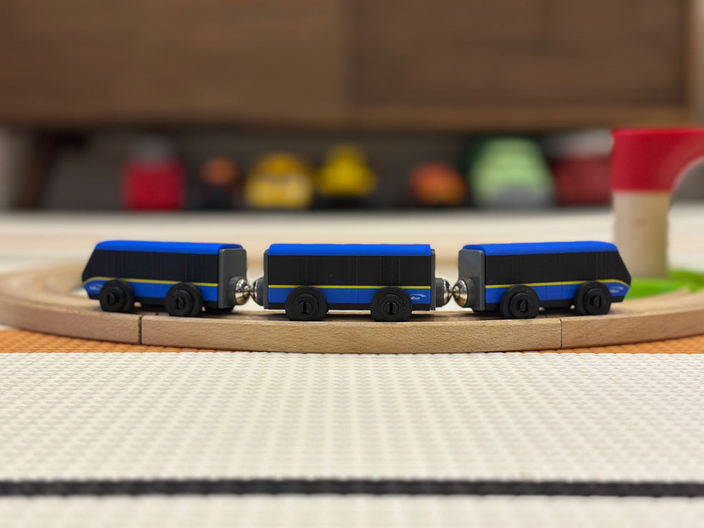 Translink SkyTrain Mark V Toy Train — Brio & IKEA LILLABO Compatible