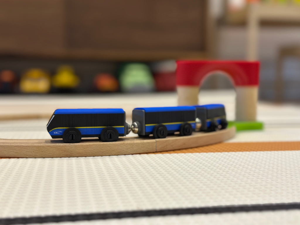 Translink SkyTrain Mark V Toy Train — Brio & IKEA LILLABO Compatible