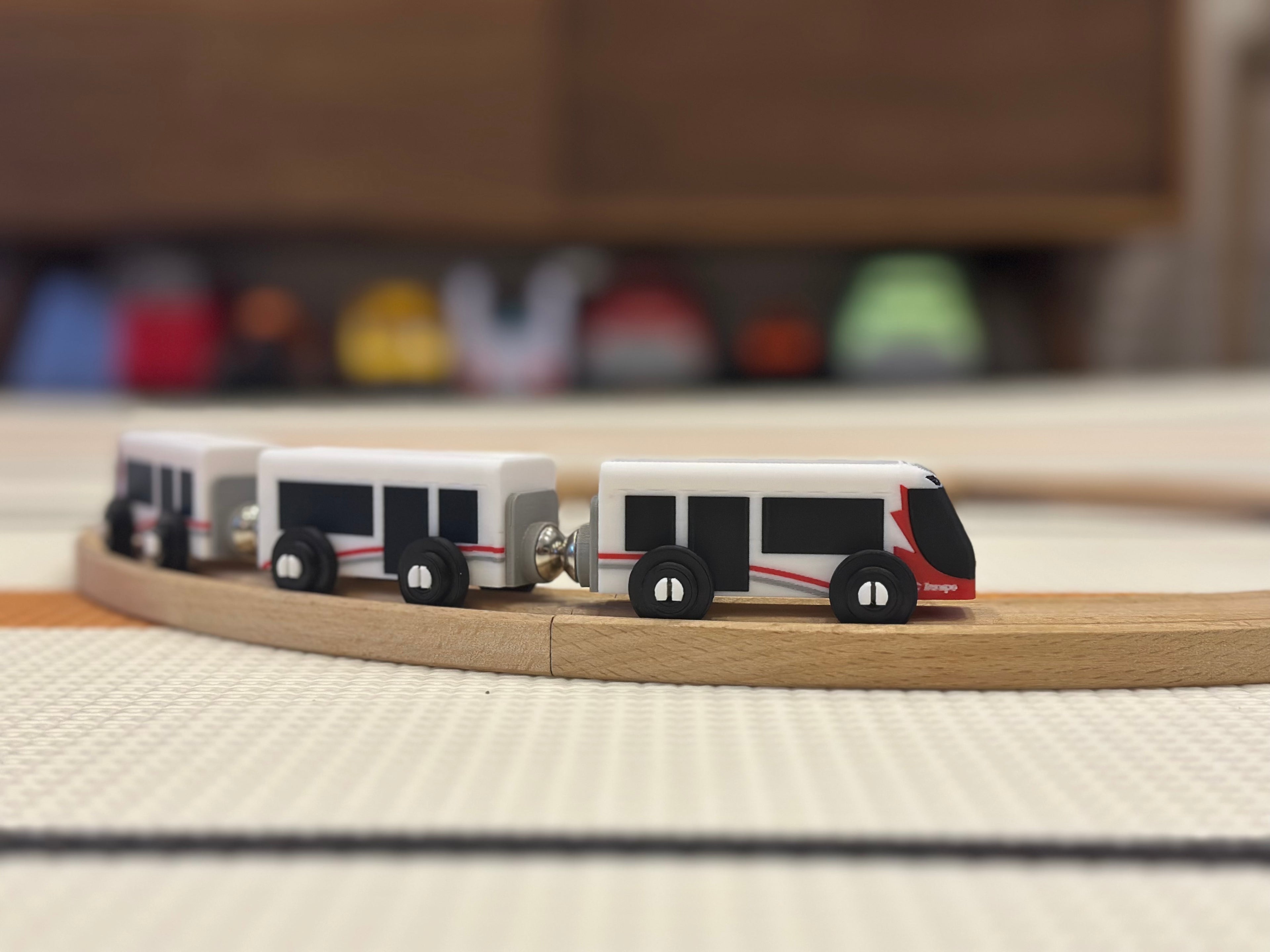 Ottawa Transit Streetcar Train Toy — Brio & IKEA LILLABO Compatible