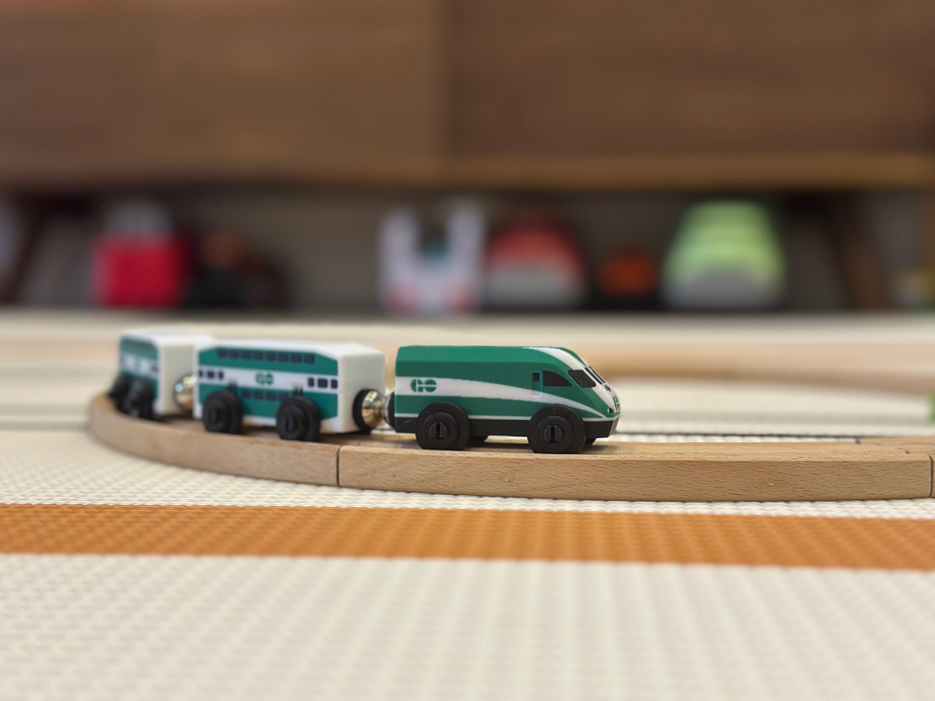 GO Train Toy (Classic Livery) — Brio & IKEA LILLABO Compatible
