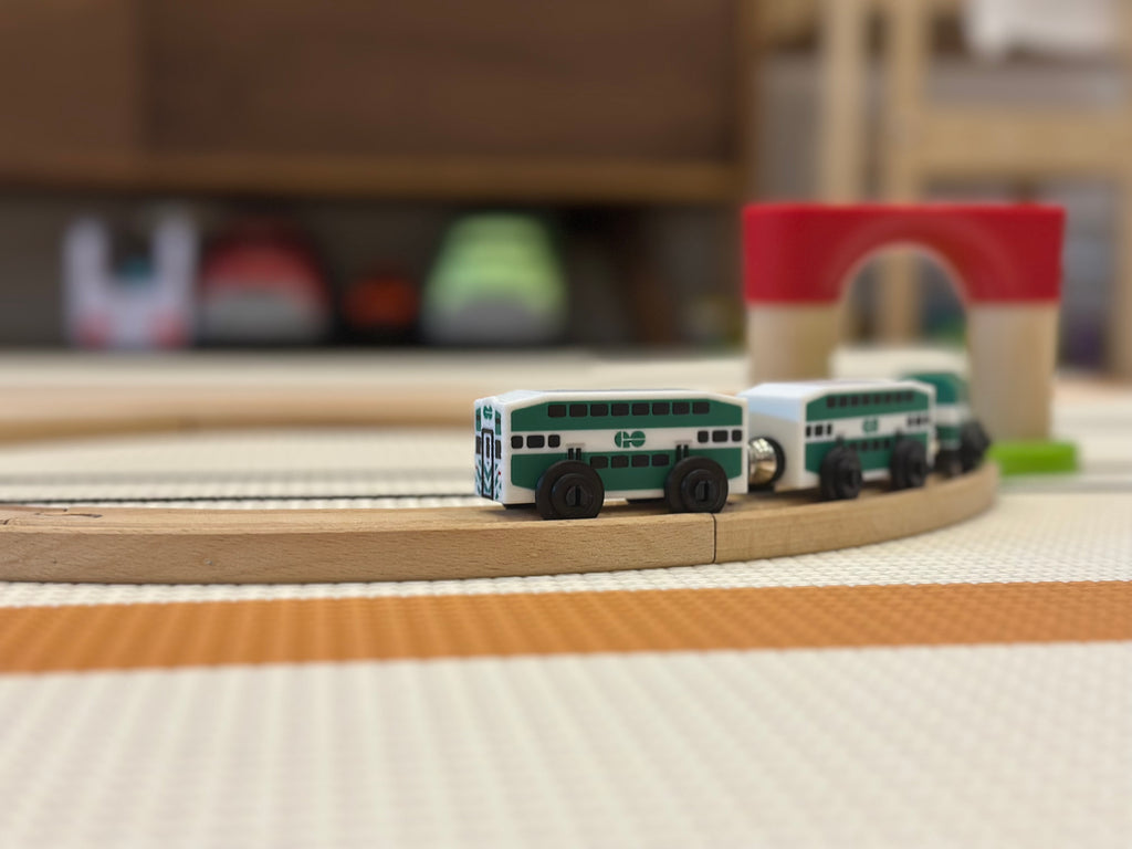 GO Train Toy (Classic Livery) — Brio & IKEA LILLABO Compatible